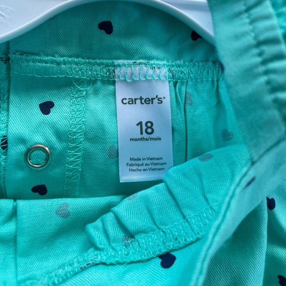 BNWT Carter's Flutter-sleeve Heart-print Jumpsuit, Baby Girls (0-24 Months) - Picture 3 of 4